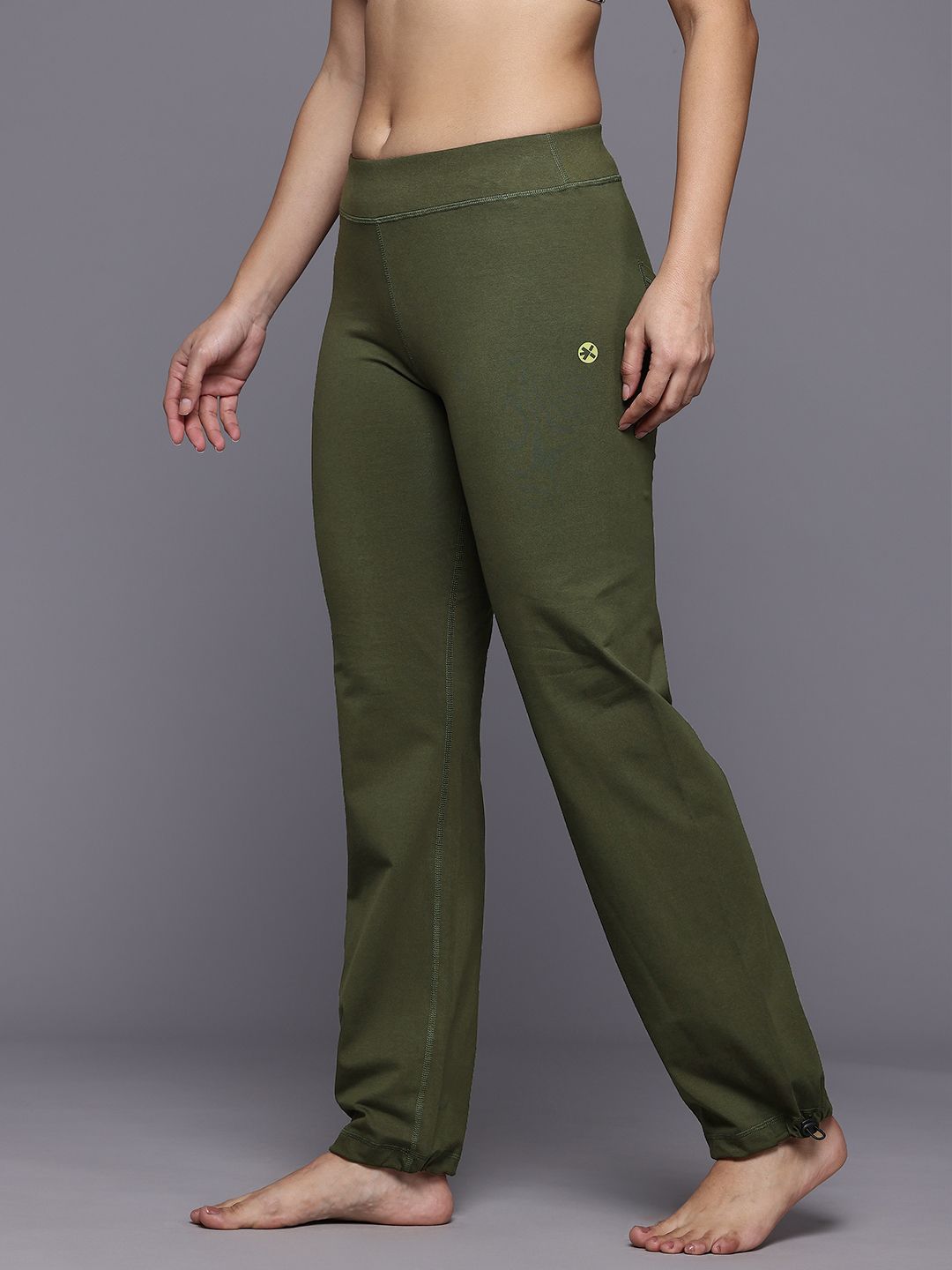 HRX by Hrithik Roshan Women Yoga Track Pants with Toggle Hem