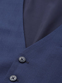 Park Avenue Super Slim Fit Notched Lapel Collar Single Breasted 3-Piece Formal Suit