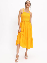DressBerry Perfect Vacay Vibes Smocked Midi Sundress