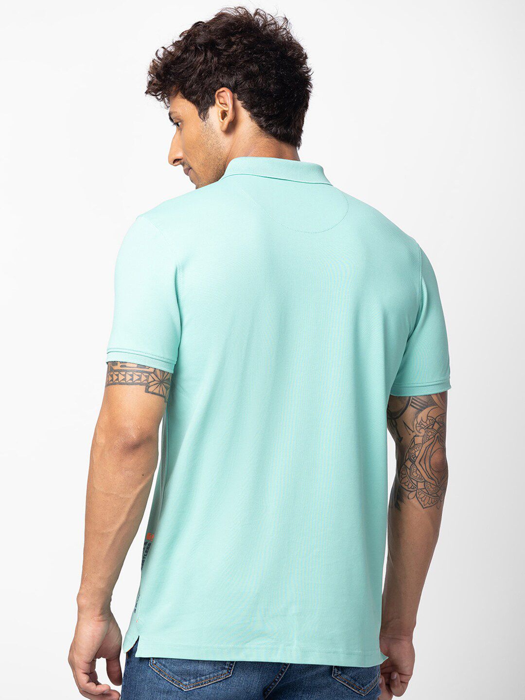 SPYKAR Men Polo Collar Slim Fit Cotton T-shirt