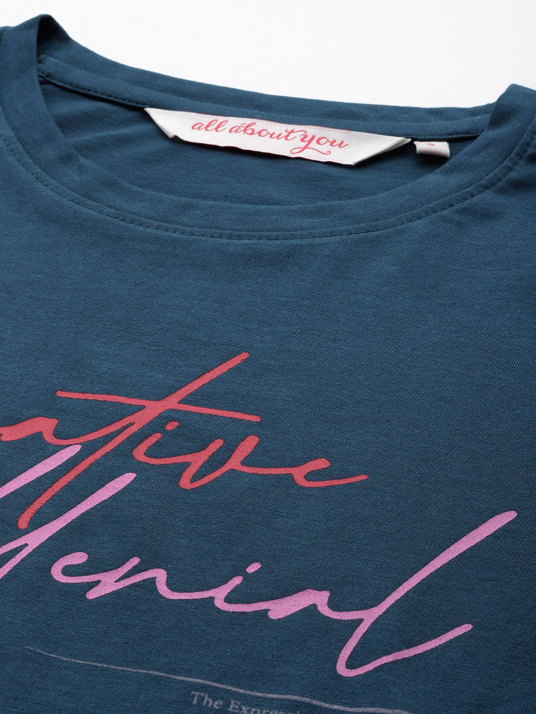 all about you Typography Pure Cotton T-shirt