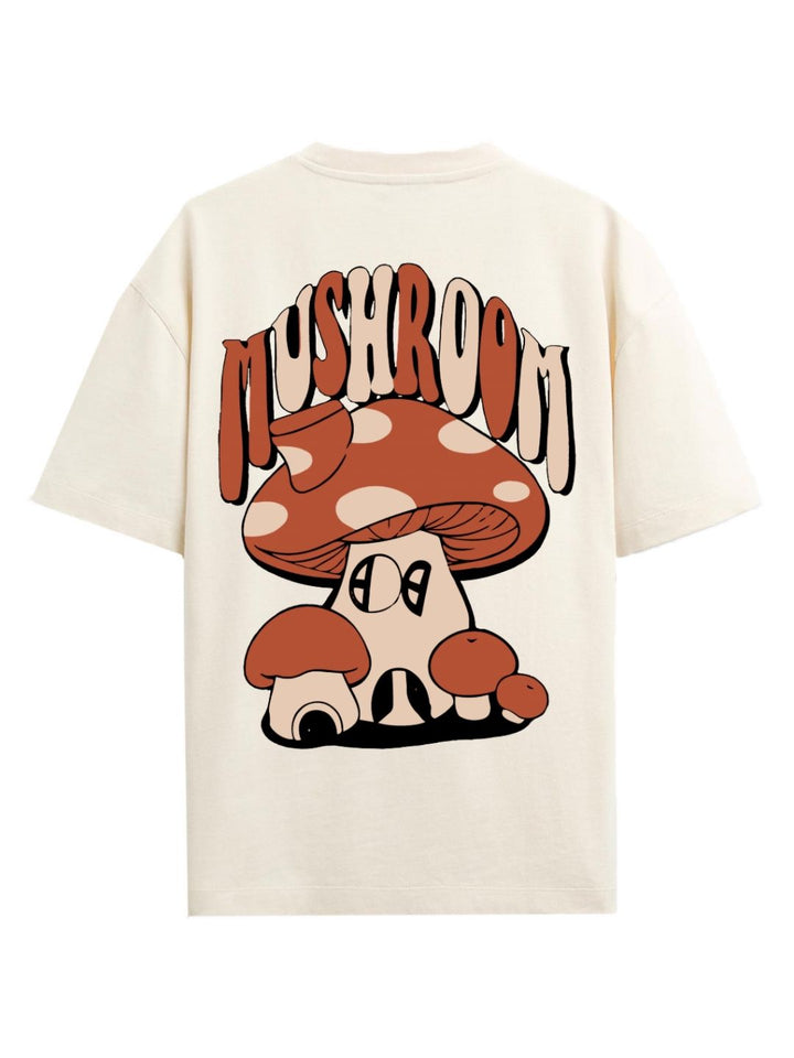 ADRO Lelaki Typography Drop-Shoulder Lengan Poket T-shirt