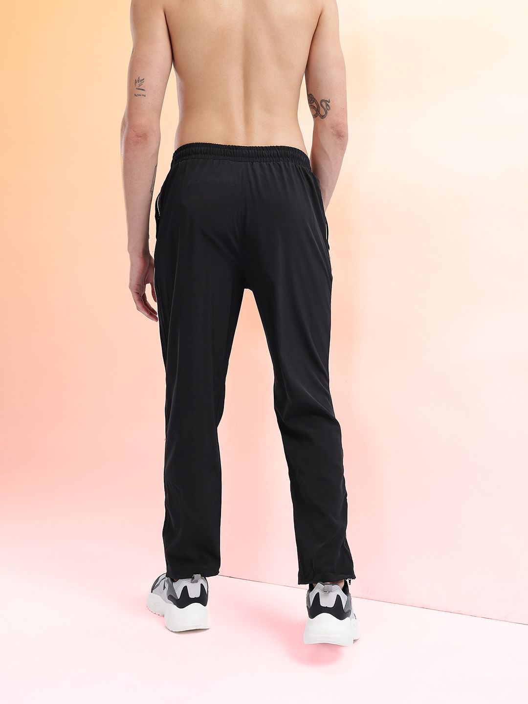 HRX by Hrithik Roshan Men Mid-Rise Rapid-Dry Training Track Pants with Side Slits