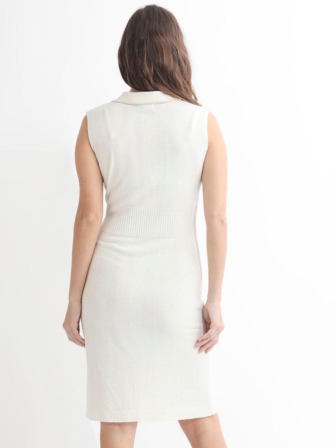 RAREISM Shirt Collar Sheath Dress