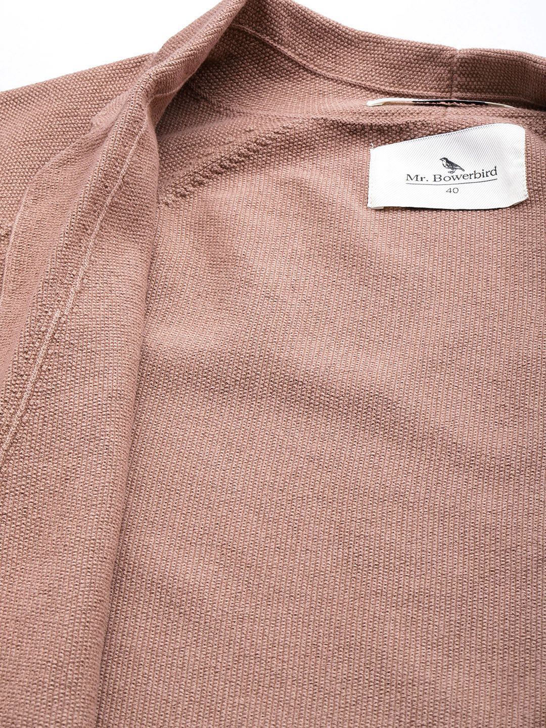Mr Bowerbird Tailored Fit Lightweight Knitted Single-Breasted Casual Blazer