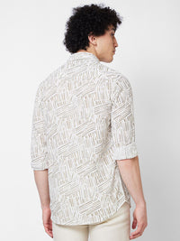 SPYKAR Abstract Opaque Printed Cotton Casual Shirt