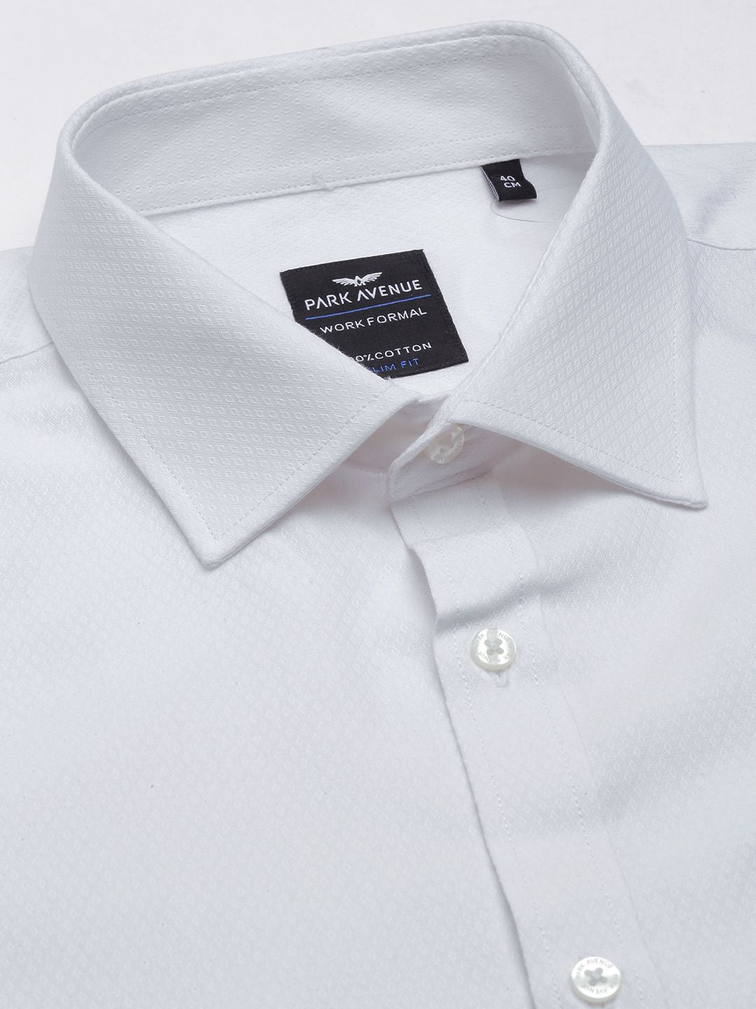 Park Avenue Slim Fit Textured Pure Cotton Formal Shirt