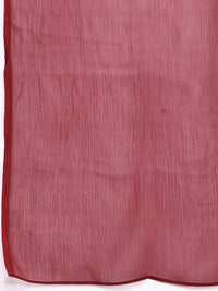 House of Pataudi Floral Embroidered Regular Chikankari Jashn Kurta with Trousers & Dupatta