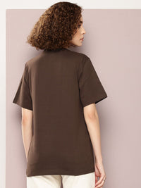 DILLINGER Women Printed Pure Cotton Oversized T-shirt