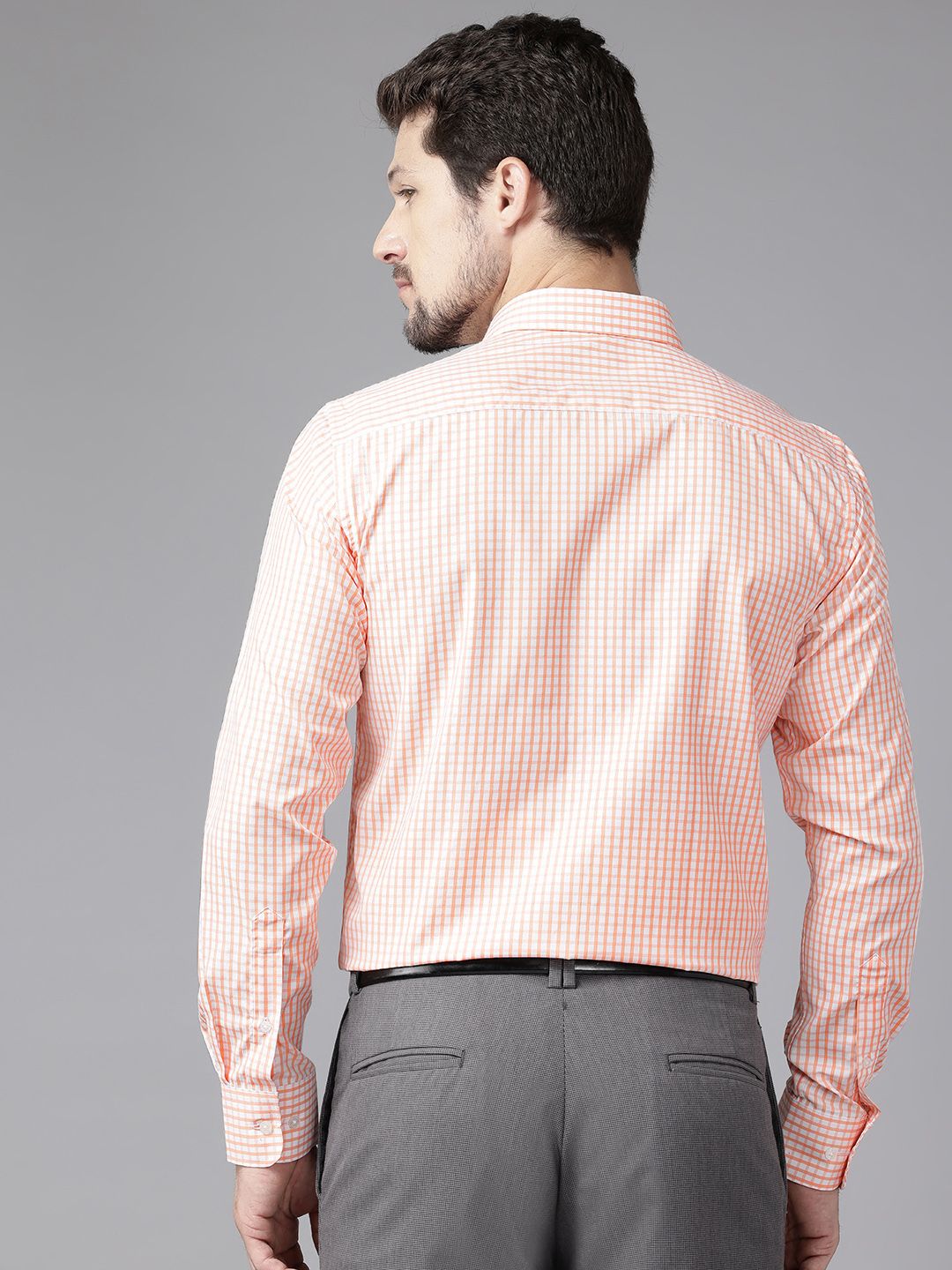 Park Avenue Slim Fit Checked Formal Shirt