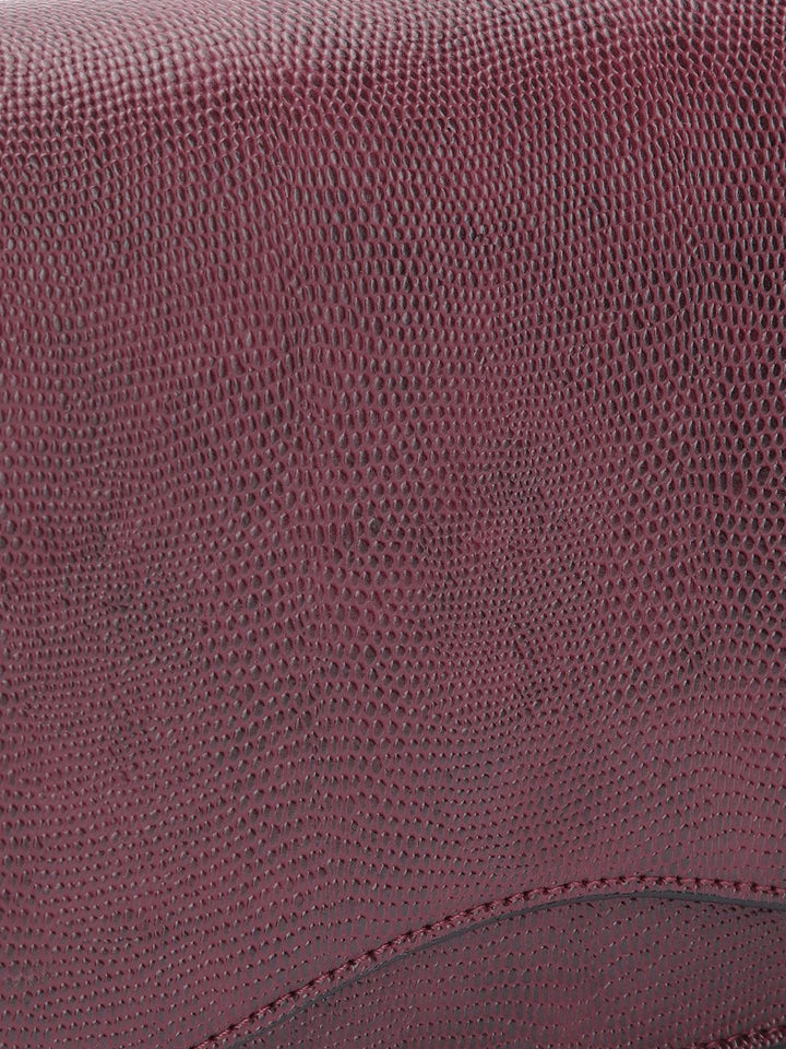 The Label Life Snake Skin Textured Structured Sling Bag