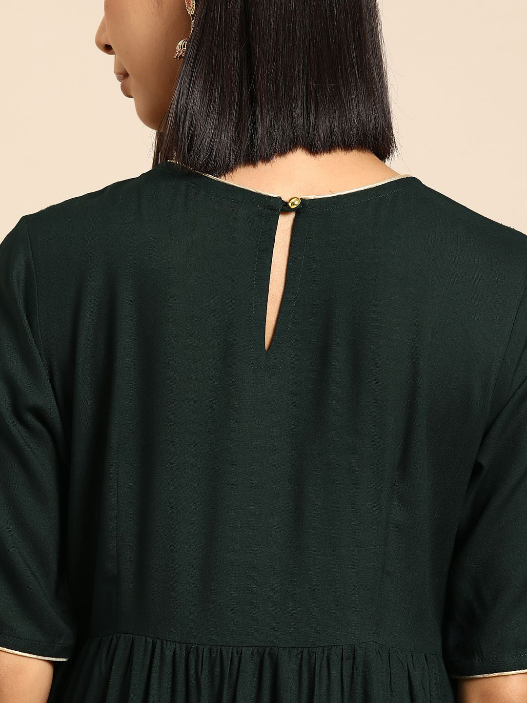 all about you Women Embroidered Kurta