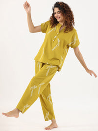 SANSKRUTIHOMES Graphic Printed Pure Cotton Night suit