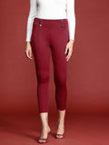 all about you Women Skinny Fit Cropped Treggings
