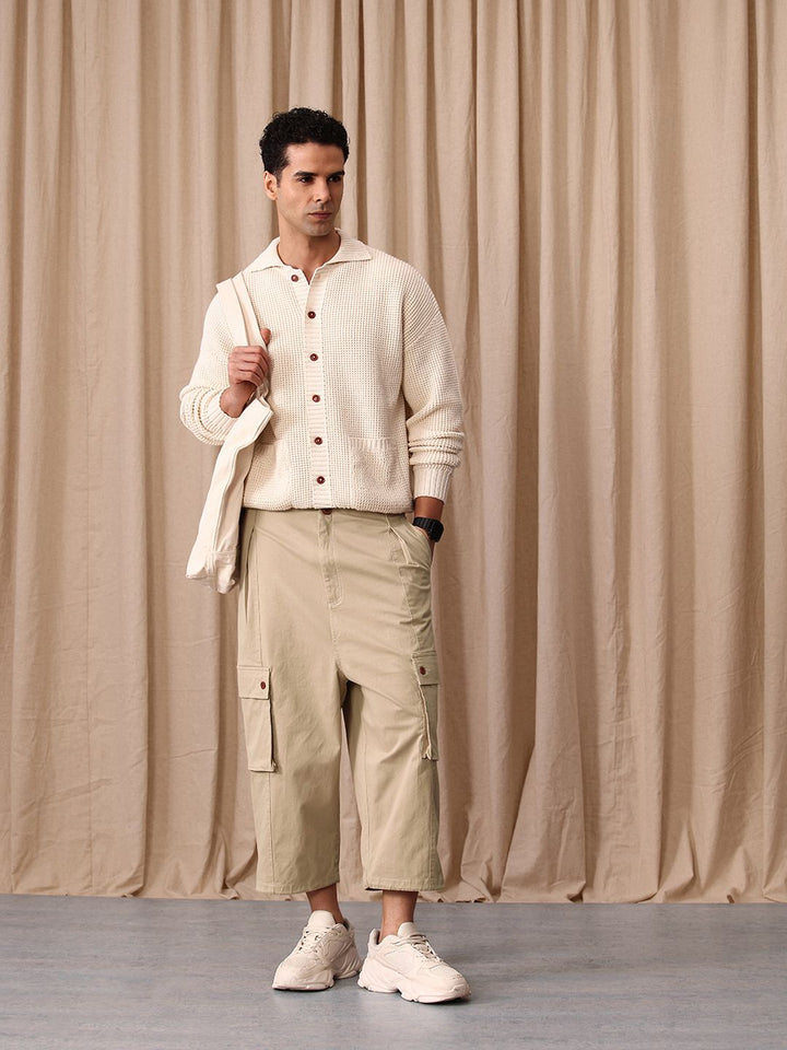 Mr Bowerbird Men Oversized Fit Pleated Trousers