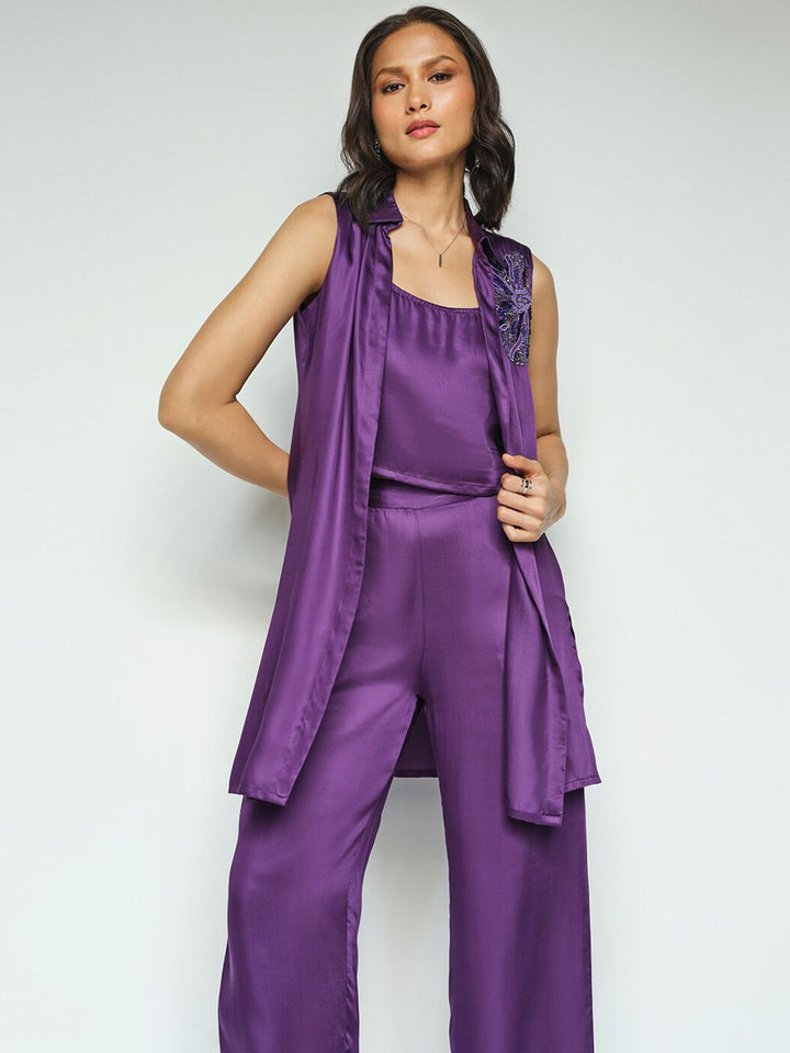 AND Shoulder Straps Top With Trousers & Jacket Co-Ords