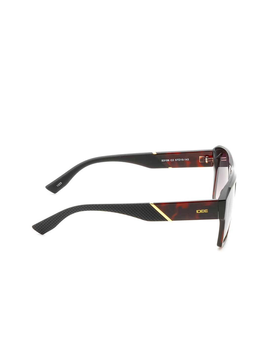 Idee lelaki cermin mata hitam persegi dengan lensa lensa yang dilindungi UV 3106c2sg