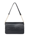 Lino Perros Croc Textured Structured Shoulder Bag