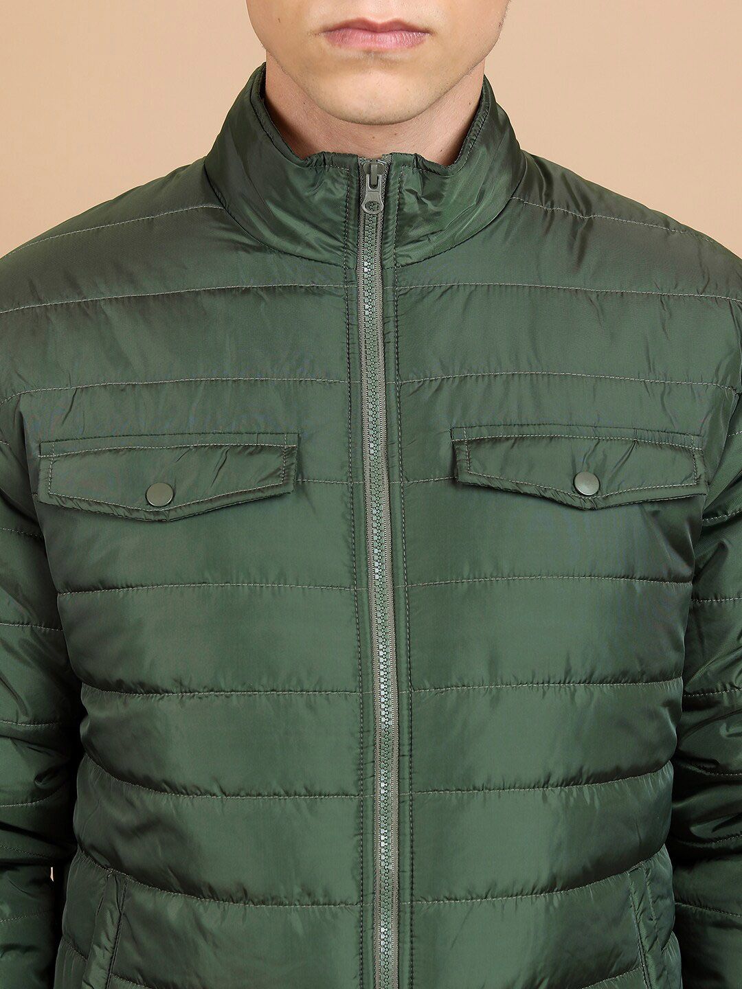 HIGHLANDER Mock Collar Puffer Jacket