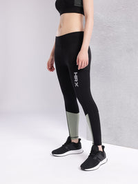 HRX by Hrithik Roshan Women Colourblock Rapid-Dry Running Tights