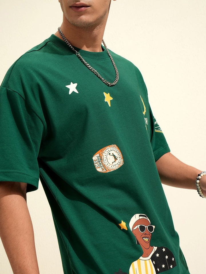 HIGHLANDER Men Graphic Printed Round Neck T-shirt