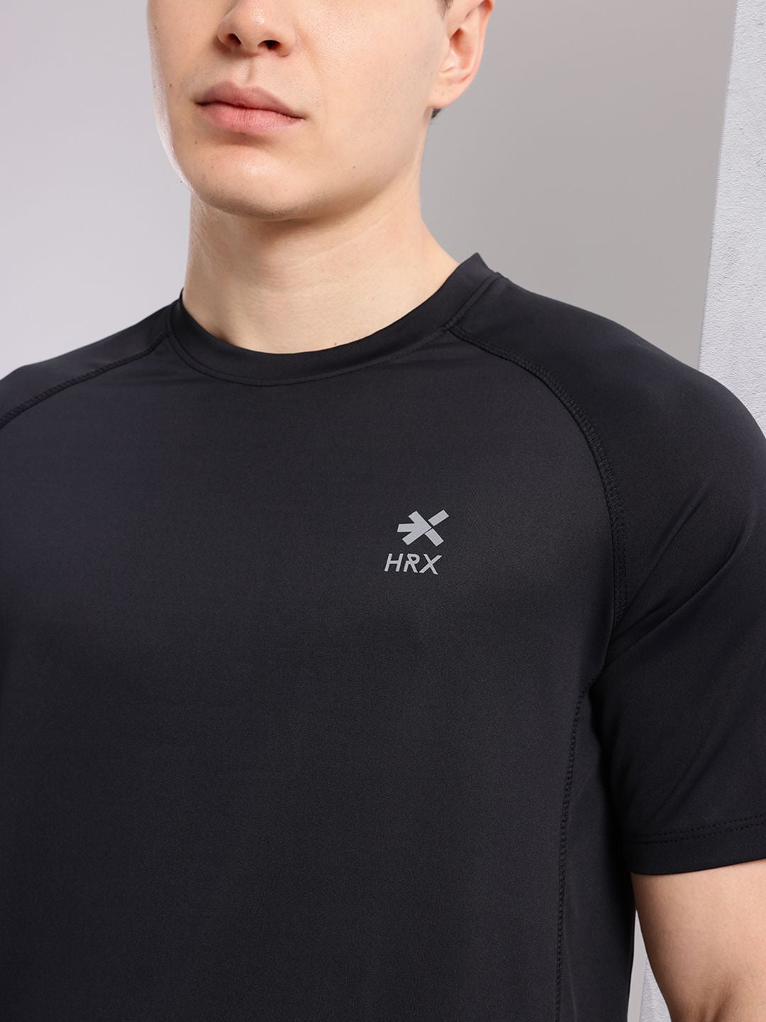 HRX by Hrithik Roshan Brand Logo Rapid-dry Training T-shirt