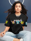 Bewakoof x Official Tom & Jerry Merchandise Friends & Feelings Print Oversized T-shirt
