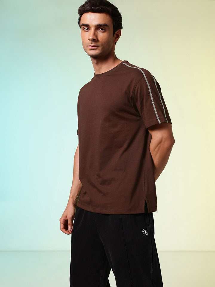 HRX by Hrithik Roshan Printed Drop-Shoulder Sleeves Relaxed Fit Training T-shirt