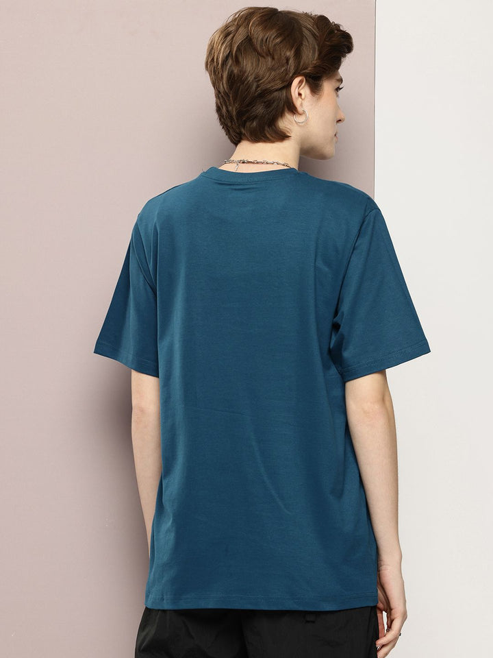 DILLINGER Graphic Printed Drop-Shoulder Sleeves Oversized Pure Cotton T-shirt