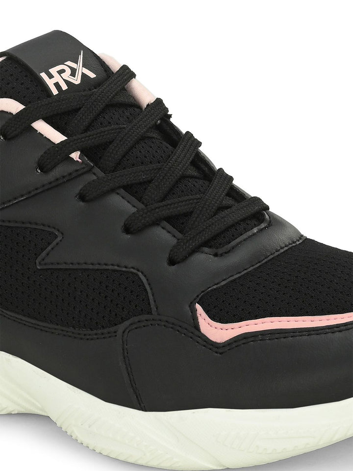 HRX by Hrithik Roshan Women Black Mesh Running Sports Shoes