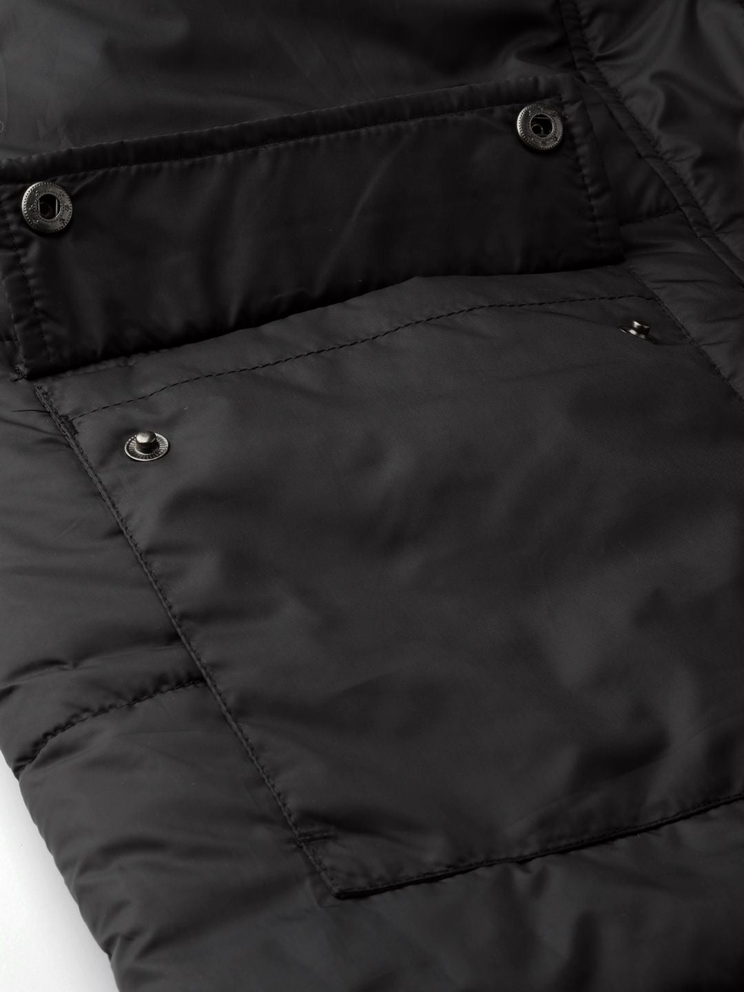 DressBerry Women Black Solid Longline Parka Jacket