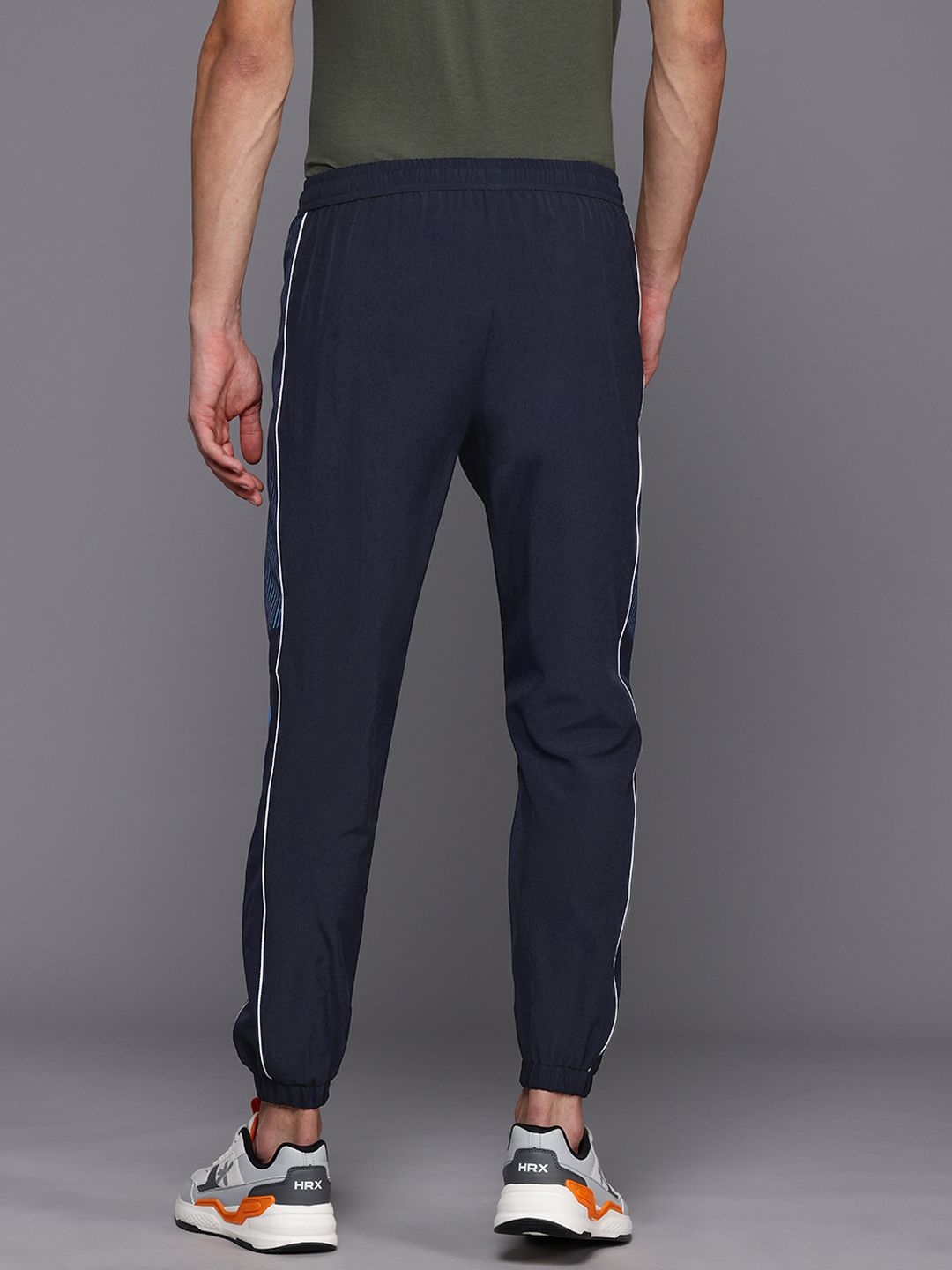 HRX by Hrithik Roshan Men Striped Detail Training Track Pants