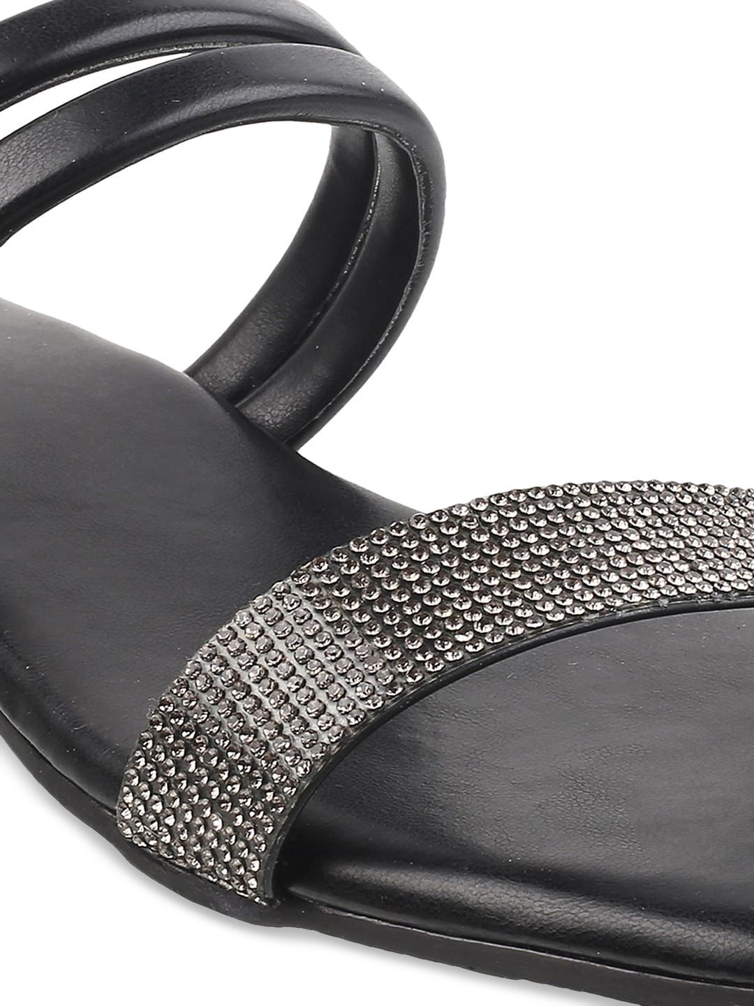 Mochi Women Open Toe Flats