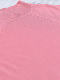 Tokyo Talkies Ribbed High Neck Pullover Sweater