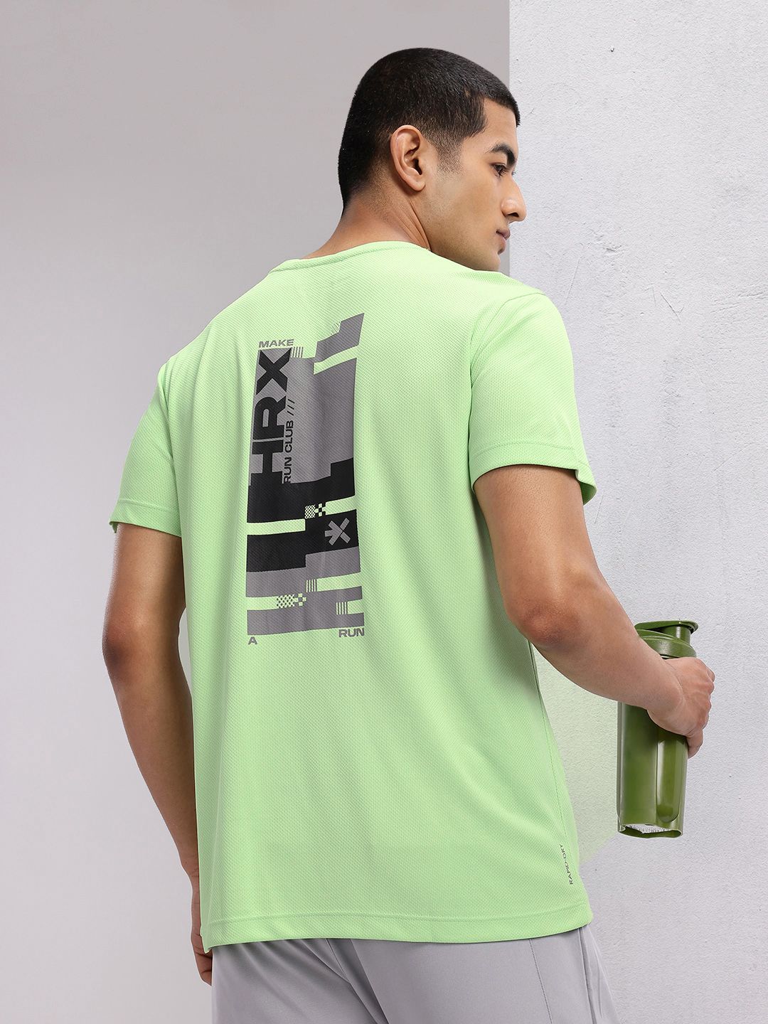HRX by Hrithik Roshan Rapid Dry Printed Running T-Shirt
