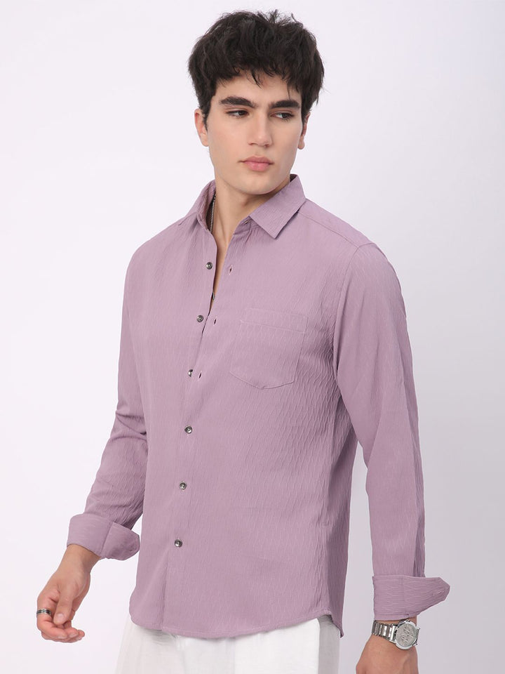 VASTRADO Men Classic Slim Fit Opaque Casual Shirt