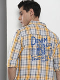 The Indian Garage Co Tartan Checked Pure Cotton Casual Shirt