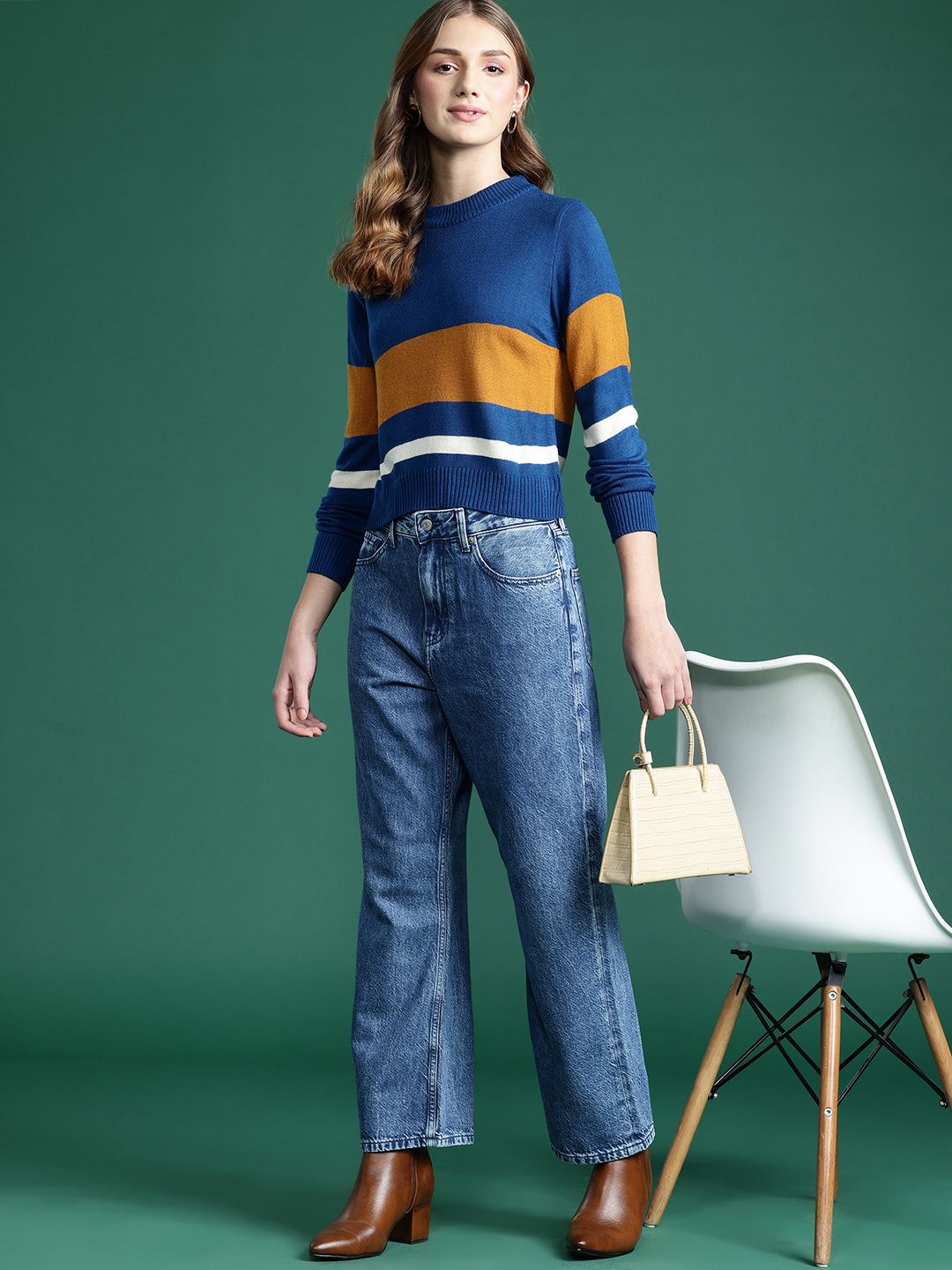 DressBerry Colorblocked Pullover