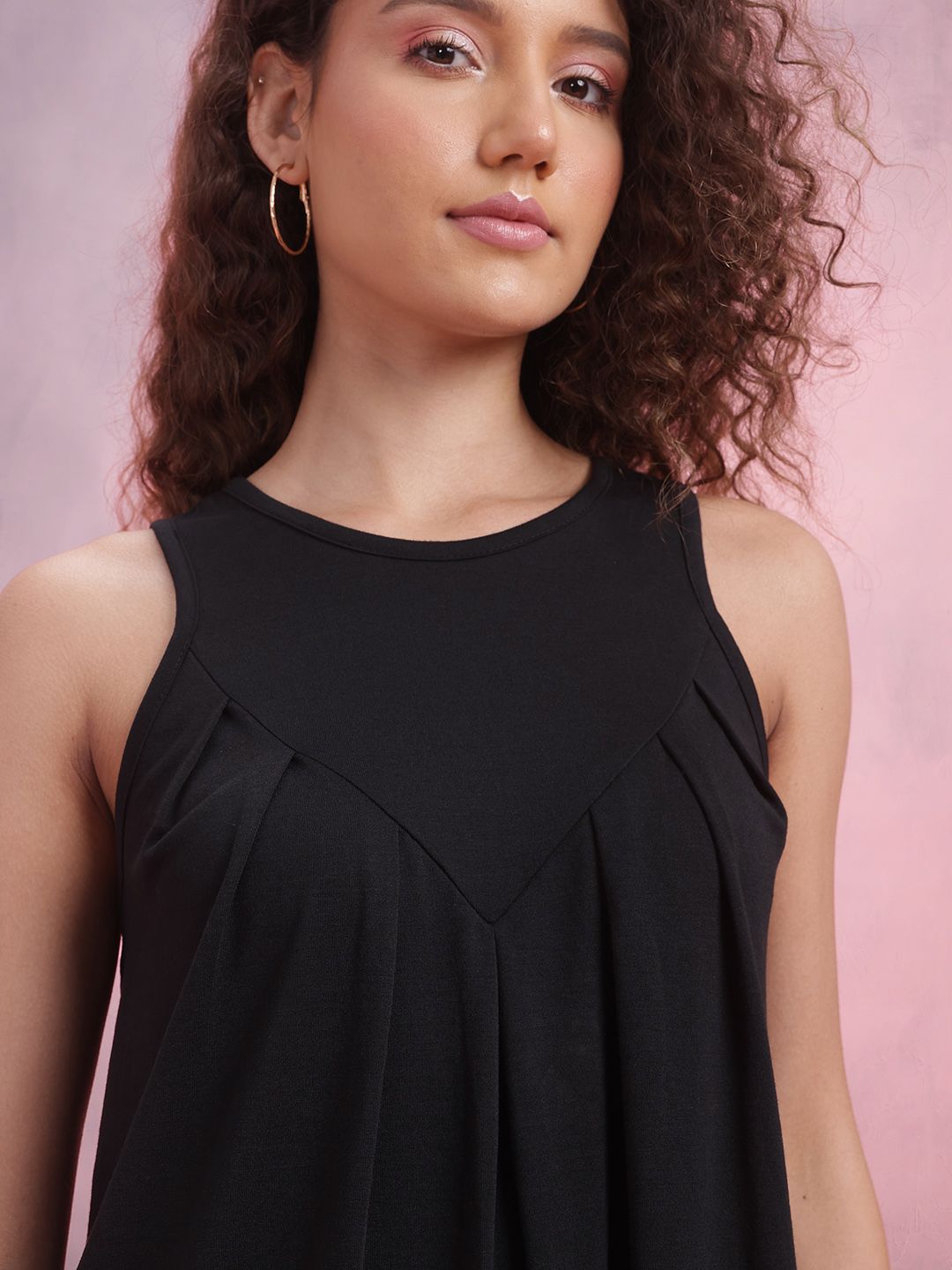 DressBerry Pleated A-Line Dress