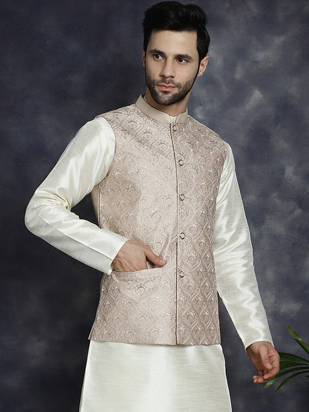 Jompers Embroidered Nehru Jackets
