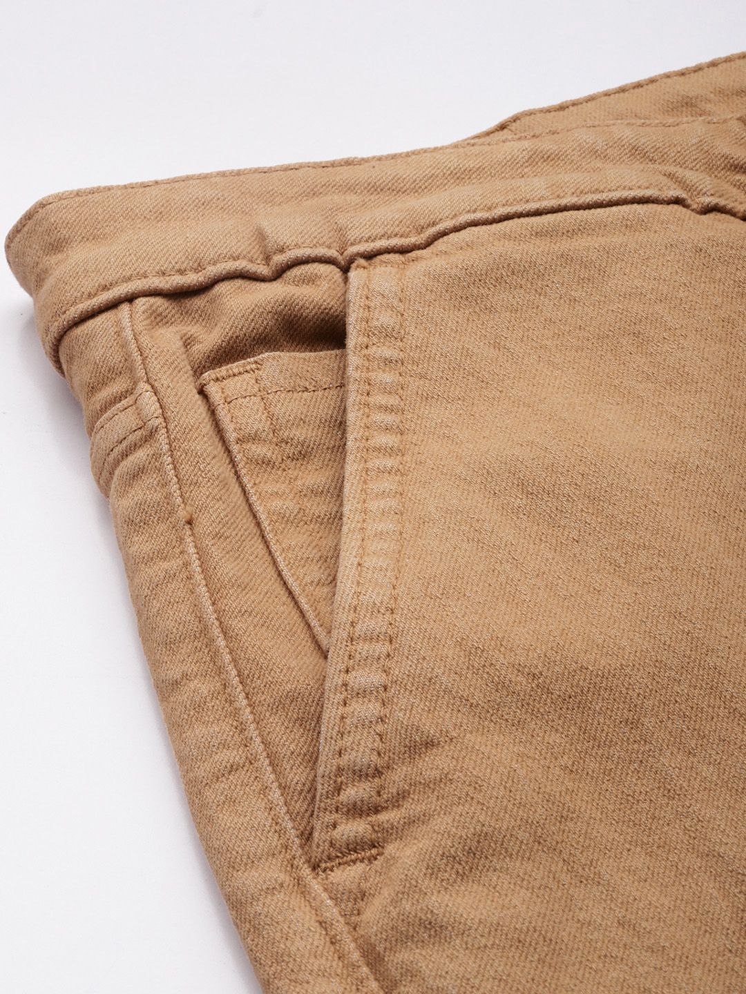 The Indian Garage Co Men Slim Fit Solid Jeans