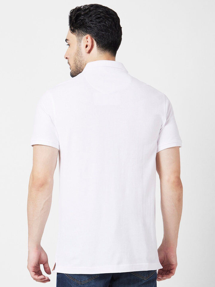 SPYKAR Polo Collar Slim Fit Cotton T-Shirt