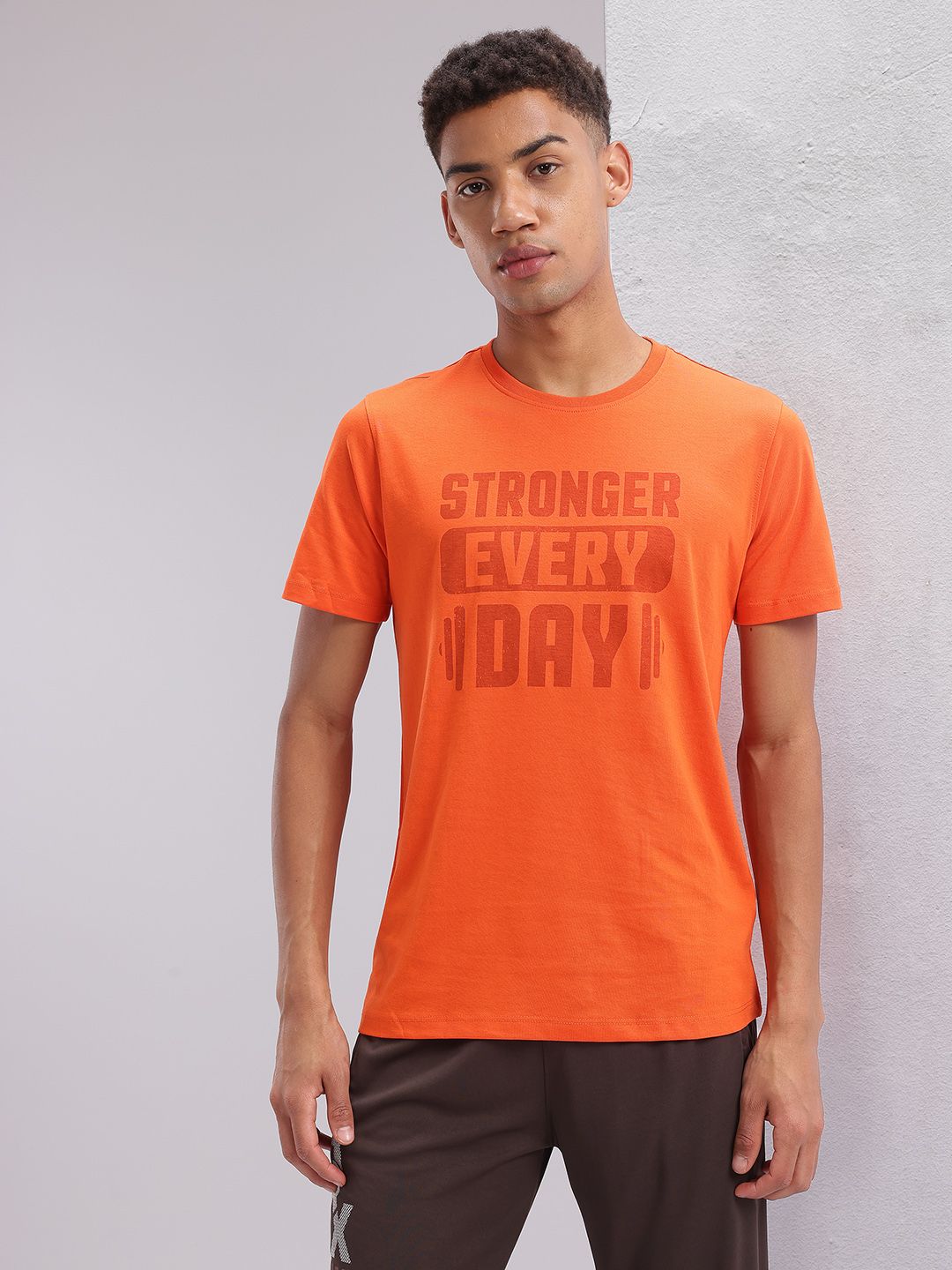 HRX by Hrithik Roshan Men Typography Printed Training T-shirt
