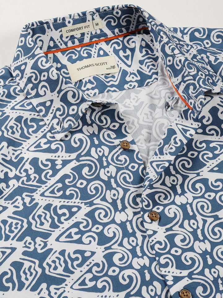 Thomas Scott Comfort Fit Floral Opaque Printed Casual Shirt