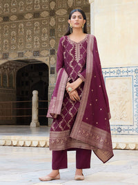 KALINI Women Regular Kurta with Trousers & With Dupatta