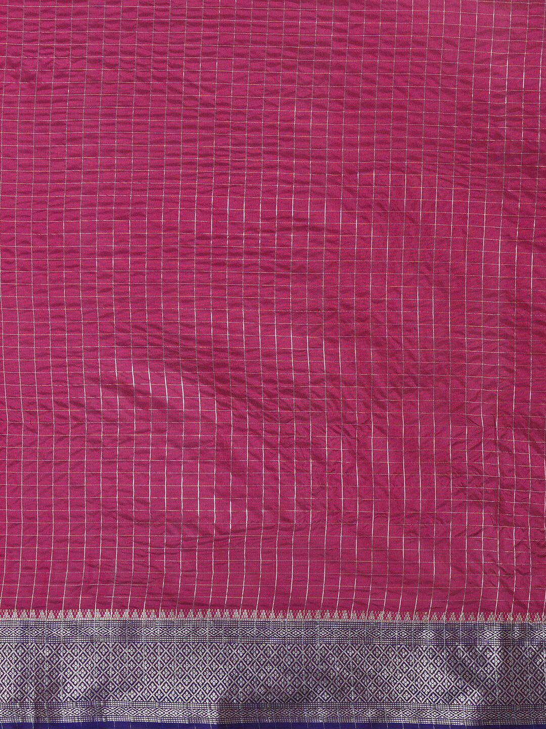 Saree mall Checked Zari Saree