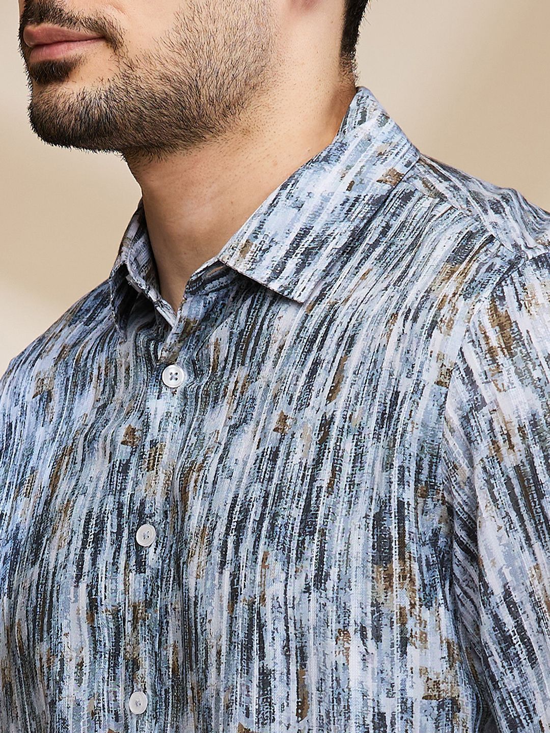 Being Human Men Slim Fit Opaque Printed Casual Shirt