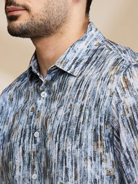 Being Human Men Slim Fit Opaque Printed Casual Shirt