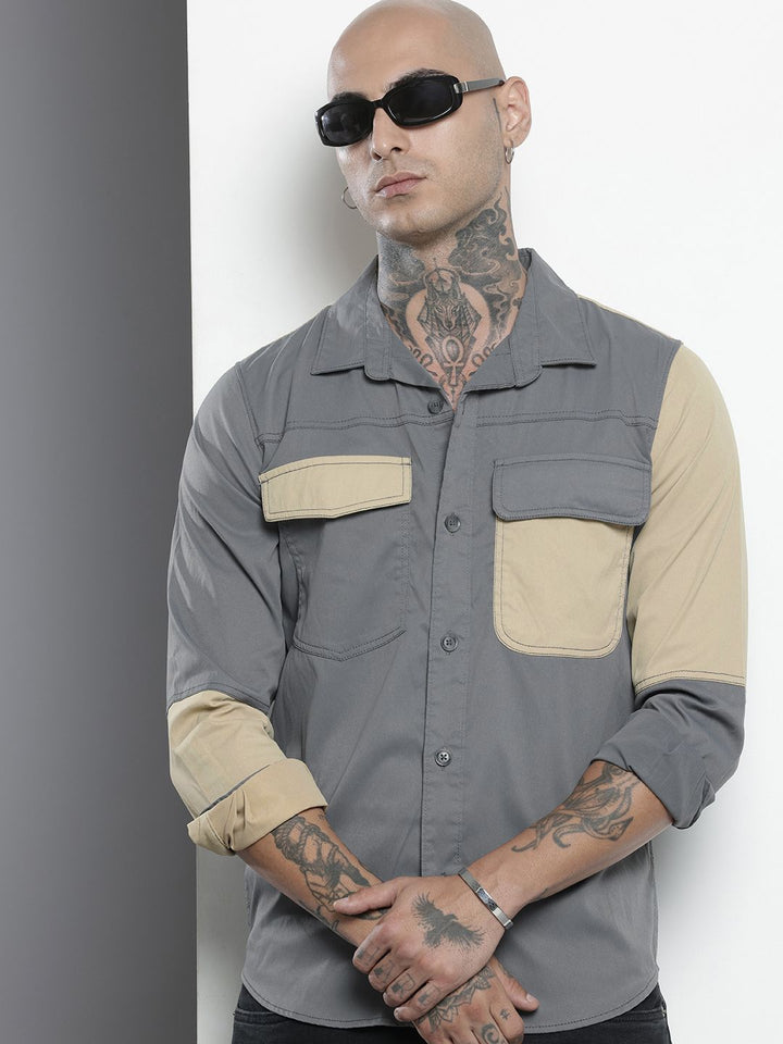 The Indian Garage Co Cutaway Collar Casual Shirt