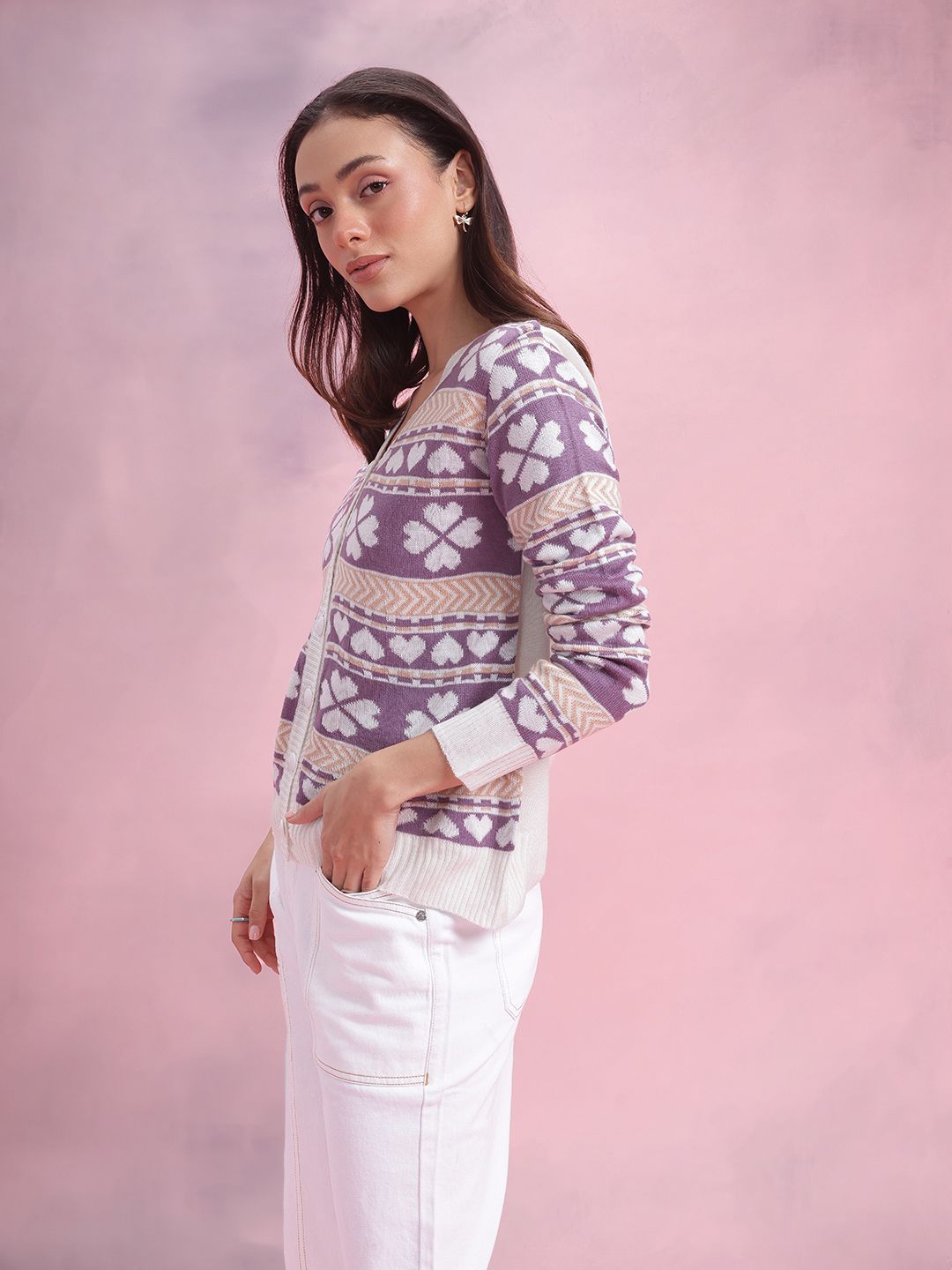 DressBerry Conversational Design Cardigan